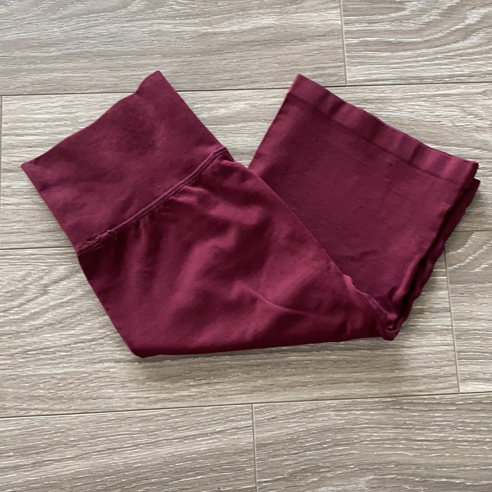 <New>Maroon Seamless Bike Shorts